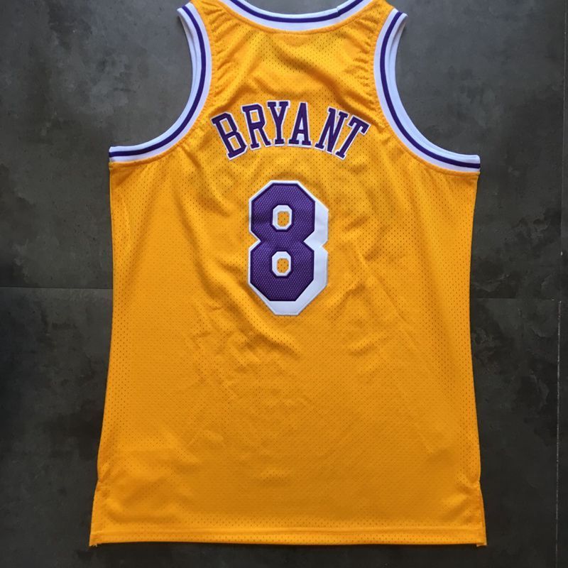 Kobe Bryant Jersey De Basquetebol Masculino Amarelo/Púrpura