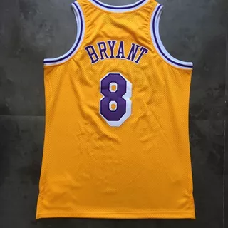 Kobe Bryant Jersey De Basquetebol Masculino Amarelo/Púrpura
