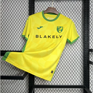 Camiseta Esportiva Masculina De Futebol Da Temporada 2024/25 Norwich City De Manga Curta Do Time