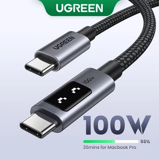 UGREEN Uno 100W Tipo C Cabo De Carregamento Rápido E-Marker Para iPhone Série 15 Samsung S24 S23 Ultra iPad Pro Macbook