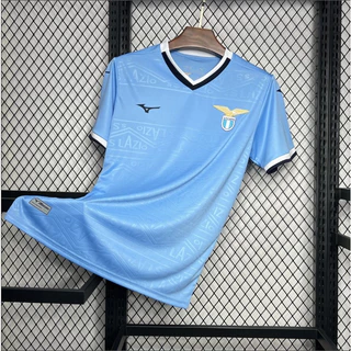 Camisa De Futebol 2024/25 , Casa Lazio , kit De Equipe , Camiseta Masculina De Manga Curta