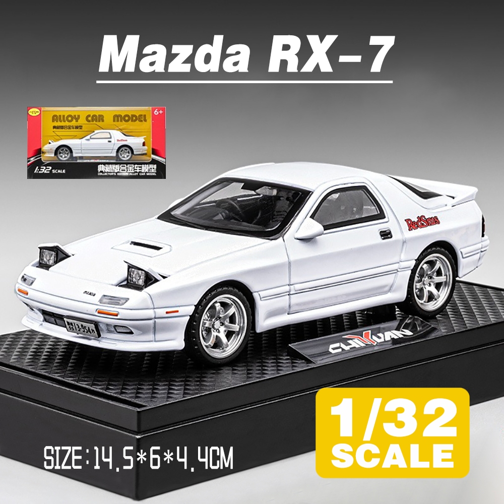 KLT 1 : 32 Mazda RX-7 Metal Alloy Toys Car Modelo Veículo Diecast