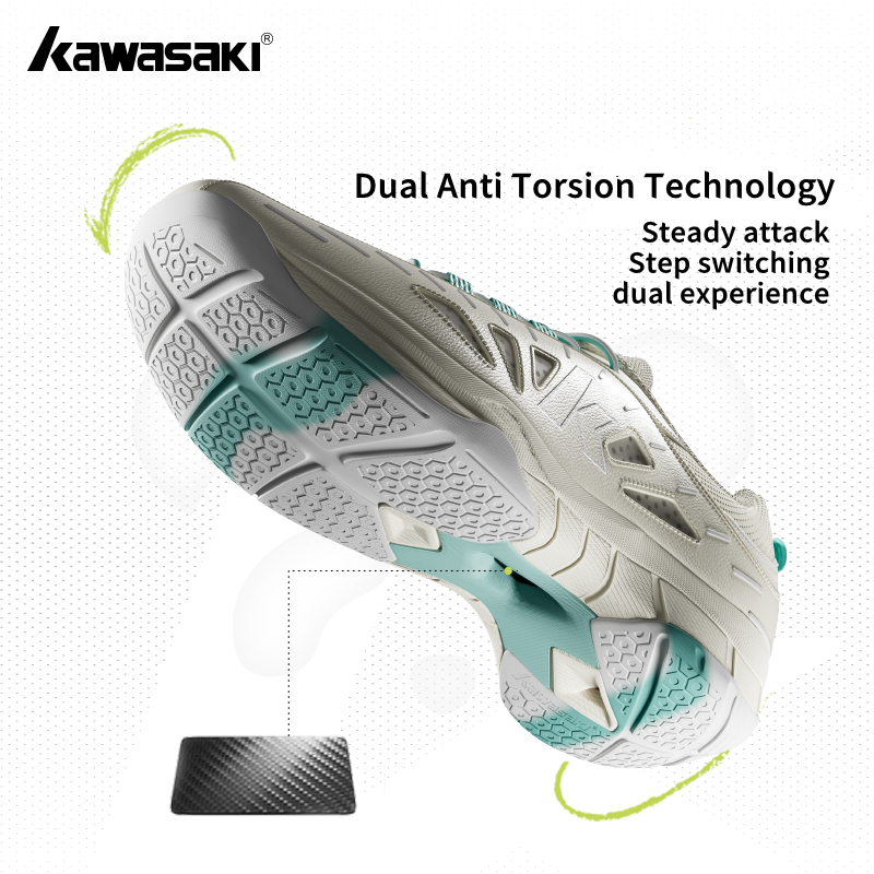 Kawasaki Pickleball Shoes Sapatos De Badminton Panda B3327 E A3307