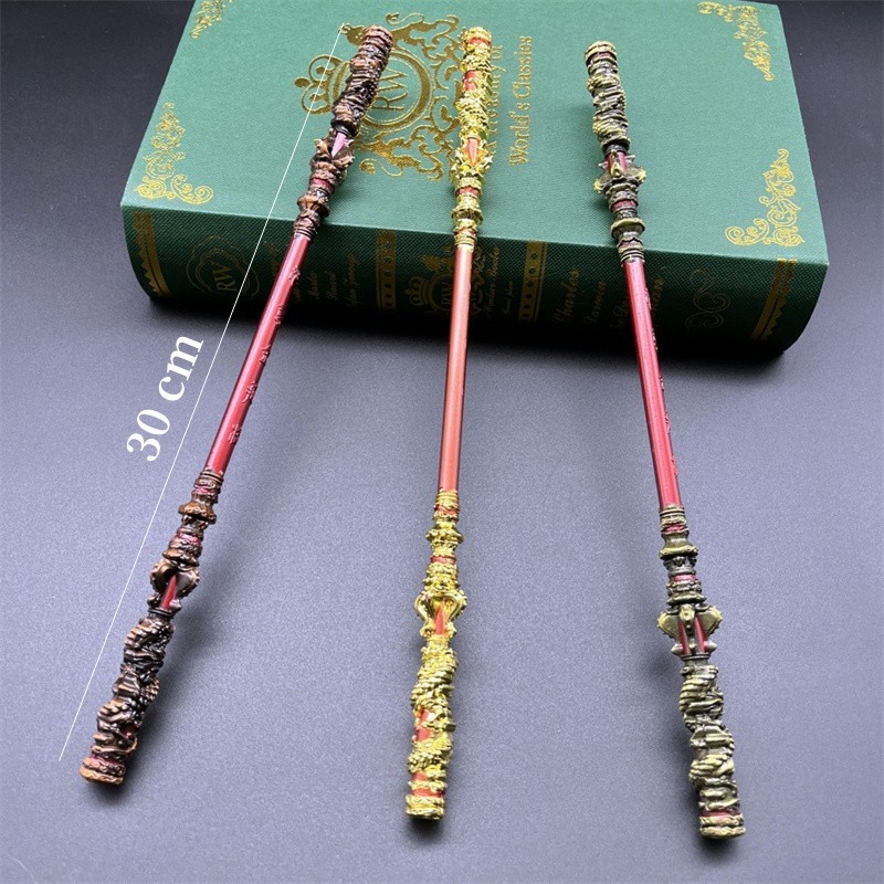 Mito Negro : Wukong Sun Magic Golden Cudgel Game Anime 30cm Espadas De Metal Katana Modelo Ornamento Artesanato Brinquedos De