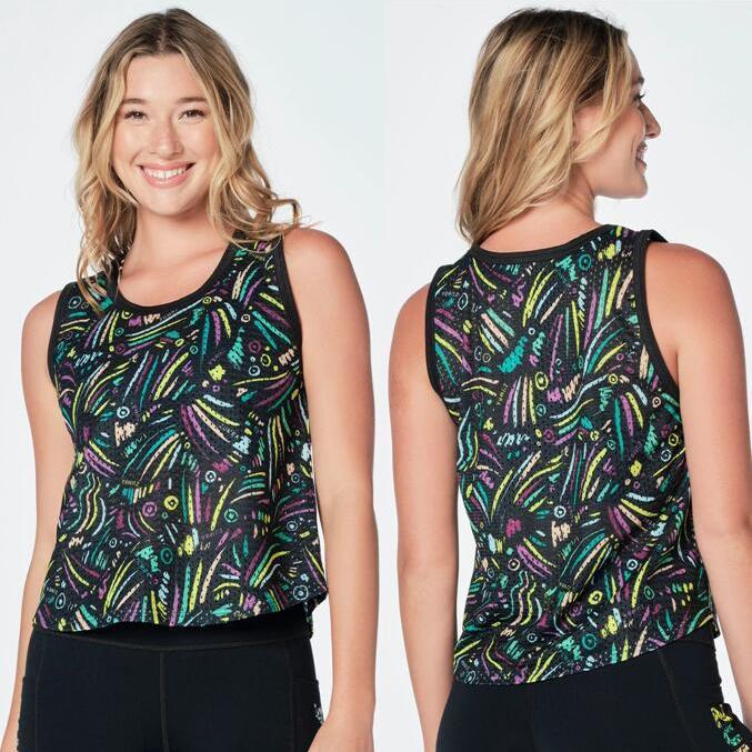 ZW Zumba Dance Fitness Clothing Sports Casual Top Yoga