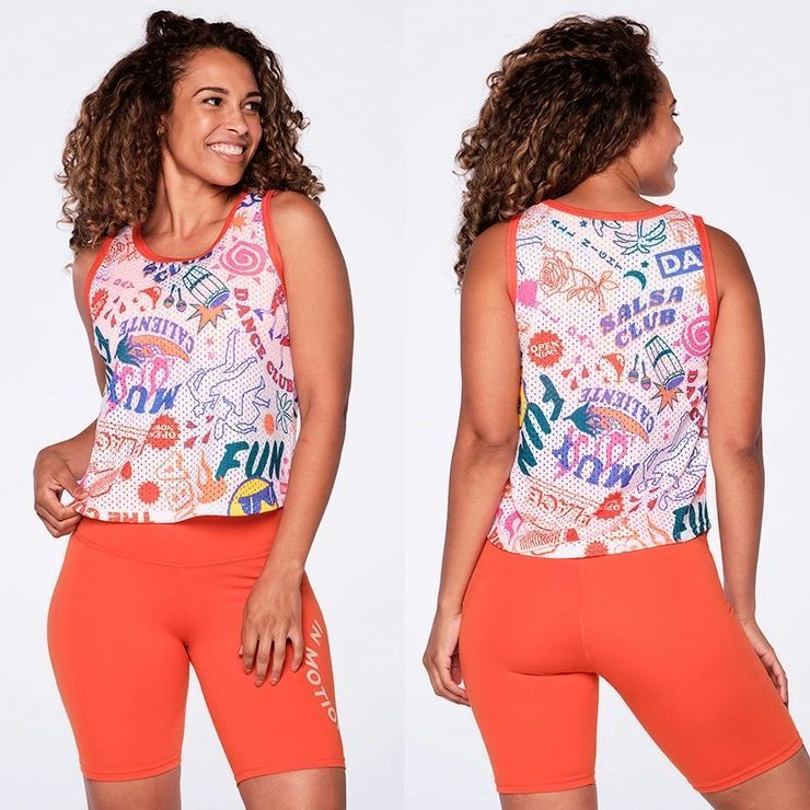 ZW Zumba Dance Fitness Clothing Sports Casual Top Yoga