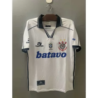 Coríntios Retro | camisa de Futebol Premium Respirável Secagem Rápida