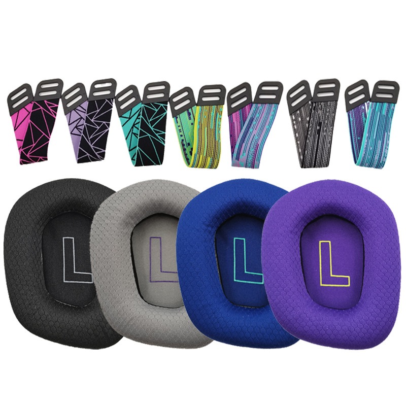 Fone De Ouvido De Malha De Tecido De Substituição Earpad G733 Com Fita De Cabeça Almofadas De Superior Para Logitech Sem Fio G335 Jogos