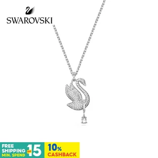 Swarovski Cisne Icônico Clássico Cisne Icônico Cisne Clássico Cisne de Ouro Branco Colar Pingente de Cristal Moda Feminina Elegante Sentimento Alto