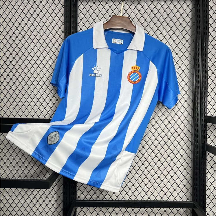 Camiseta Masculina De Futebol Da Temporada 2024/25 Esportiva Espanyol kit De Manga Curta