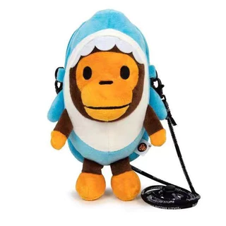 2024 Novo Estilo De Telefone babymilo Macaco Tubarão De Corpo Cruzado Bolsa Para Moedas Adultas Bonitas