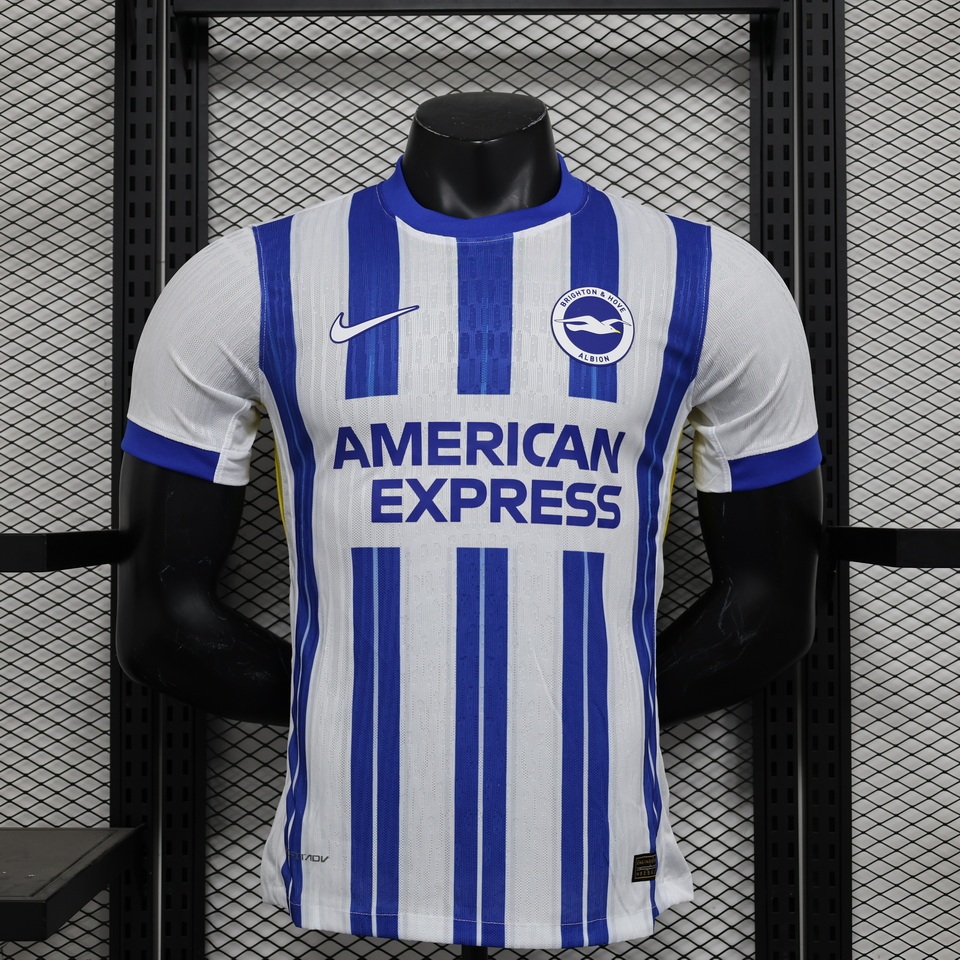 24-25 Saibrighton Home Homens de manga curta Camiseta de manga curta Personalização da camiseta de secagem rápida