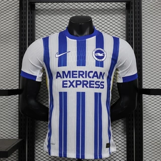 24-25 Saibrighton Home Homens de manga curta Camiseta de manga curta Personalização da camiseta de secagem rápida
