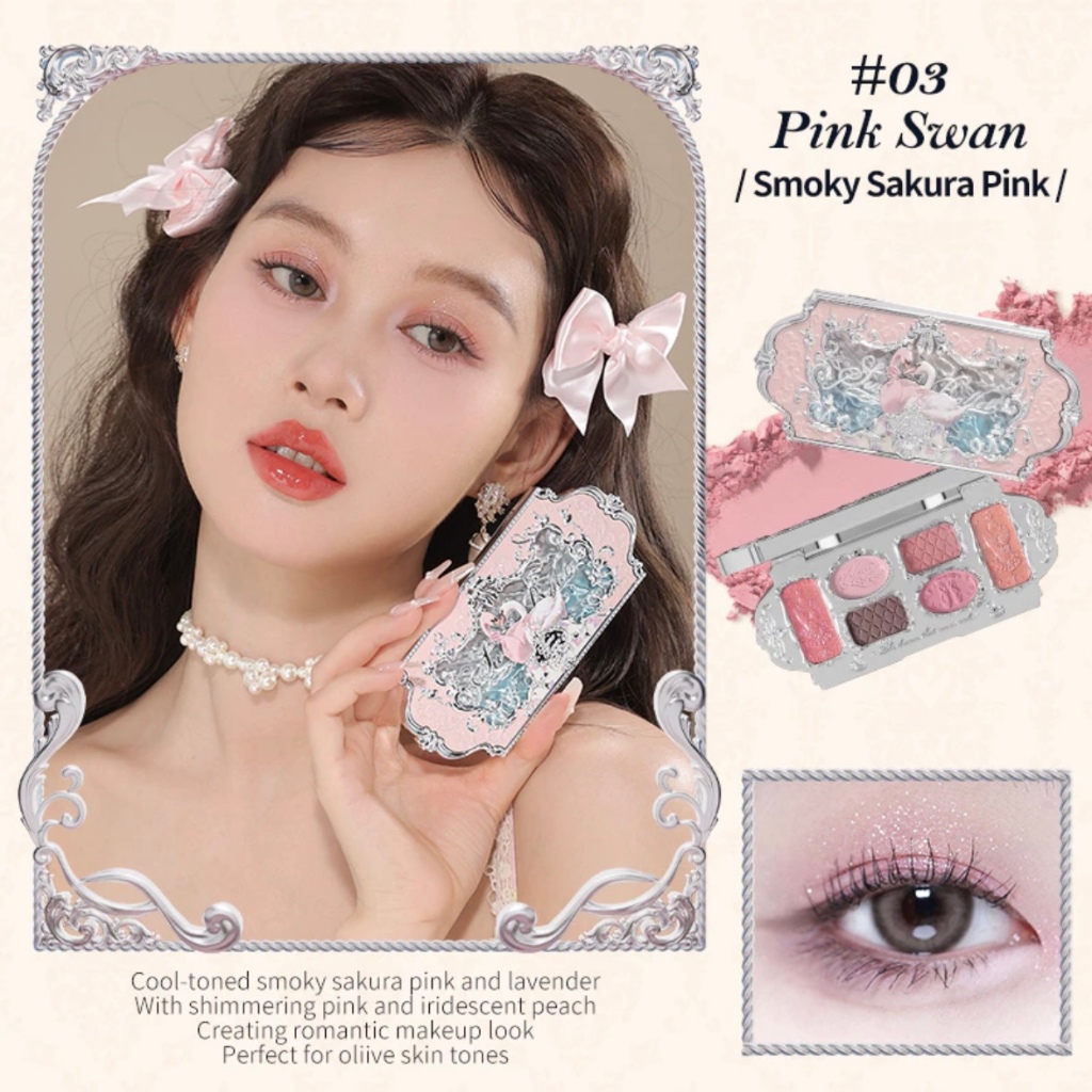 フラワーノーズ ズーシー flower knows zeesea コスメ FLOWER KNOWS Série Balé De Cisne Seis-Cores Paleta De Sombra