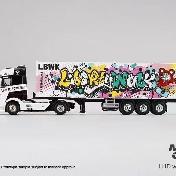 Minigt3333 Mercedes-Benz Caminhão de Transporte de Container de Grafite