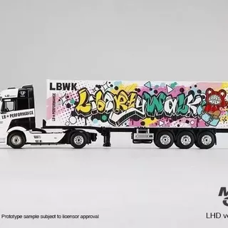 Minigt3333 Mercedes-Benz Caminhão de Transporte de Container de Grafite