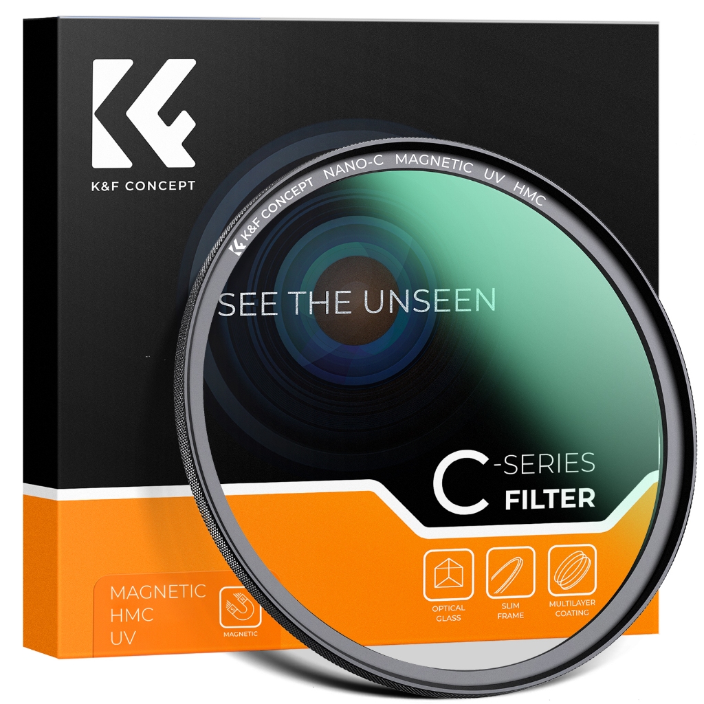 K & F Concept Nano-C Filtro Magnético De Proteção UV 49/52/55/58/62/67/72/77/82mm HD Anti-Reflexivo De Alta Transmissão Com Revestimento De 18 Camadas