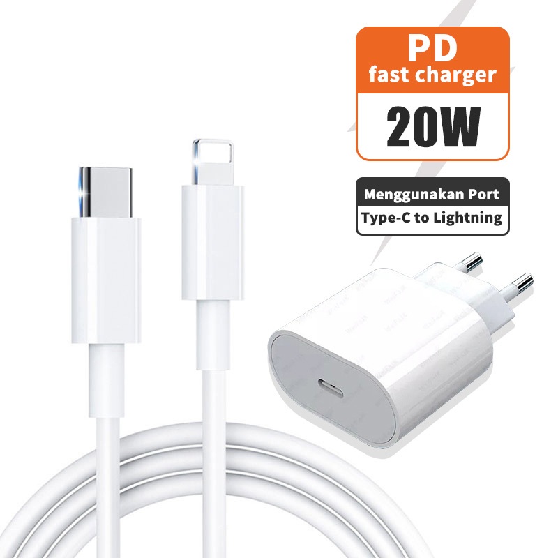 Cabo PD 20W Carregador Compatível Tipo C to iP Rápido Cabeça De Carregamento Tipo C