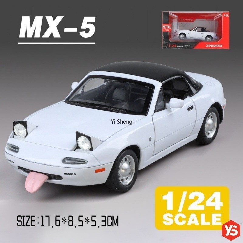 1/32 Escala Diecast Mazda Miata MX-5 JDM Convertible Coupe Car