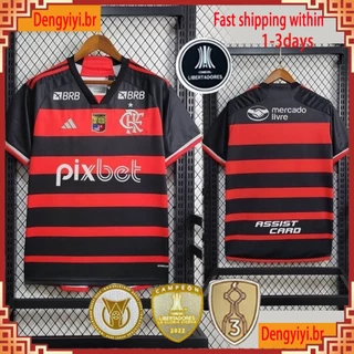 2024/2025 Flamengo Home Jersey Flemish Camisa Vermelha De Futebol S-4XL de alta qualidade moletom