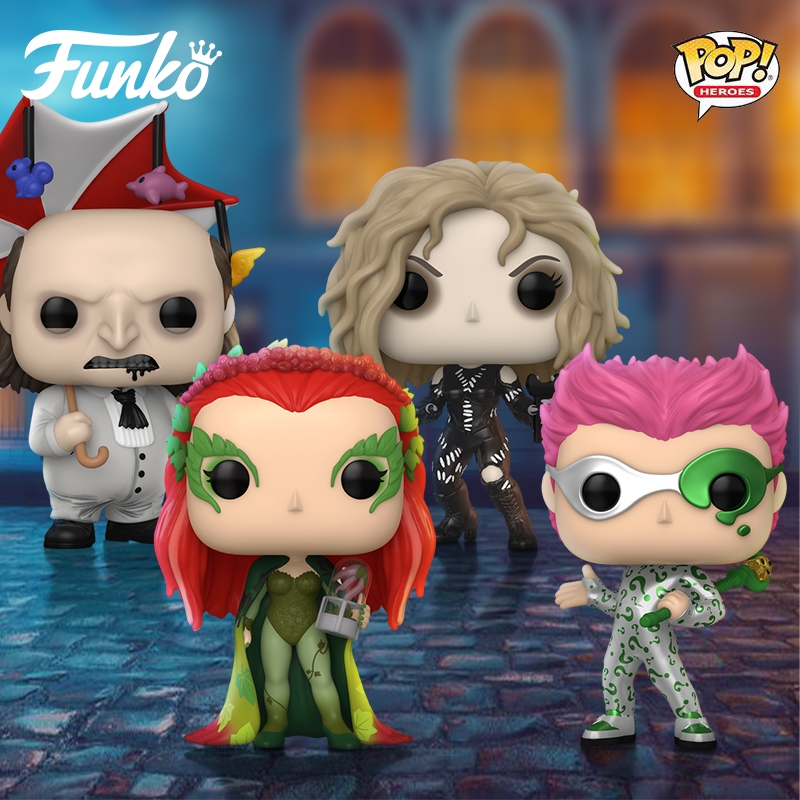 funko pop toys dc Quadrinhos Multiverso Série batman Vilões catwoman riddler Pingüim Envenenado Hera Menina 3,75 Polegadas Bonecas Figuras Coletor De Maré Grau