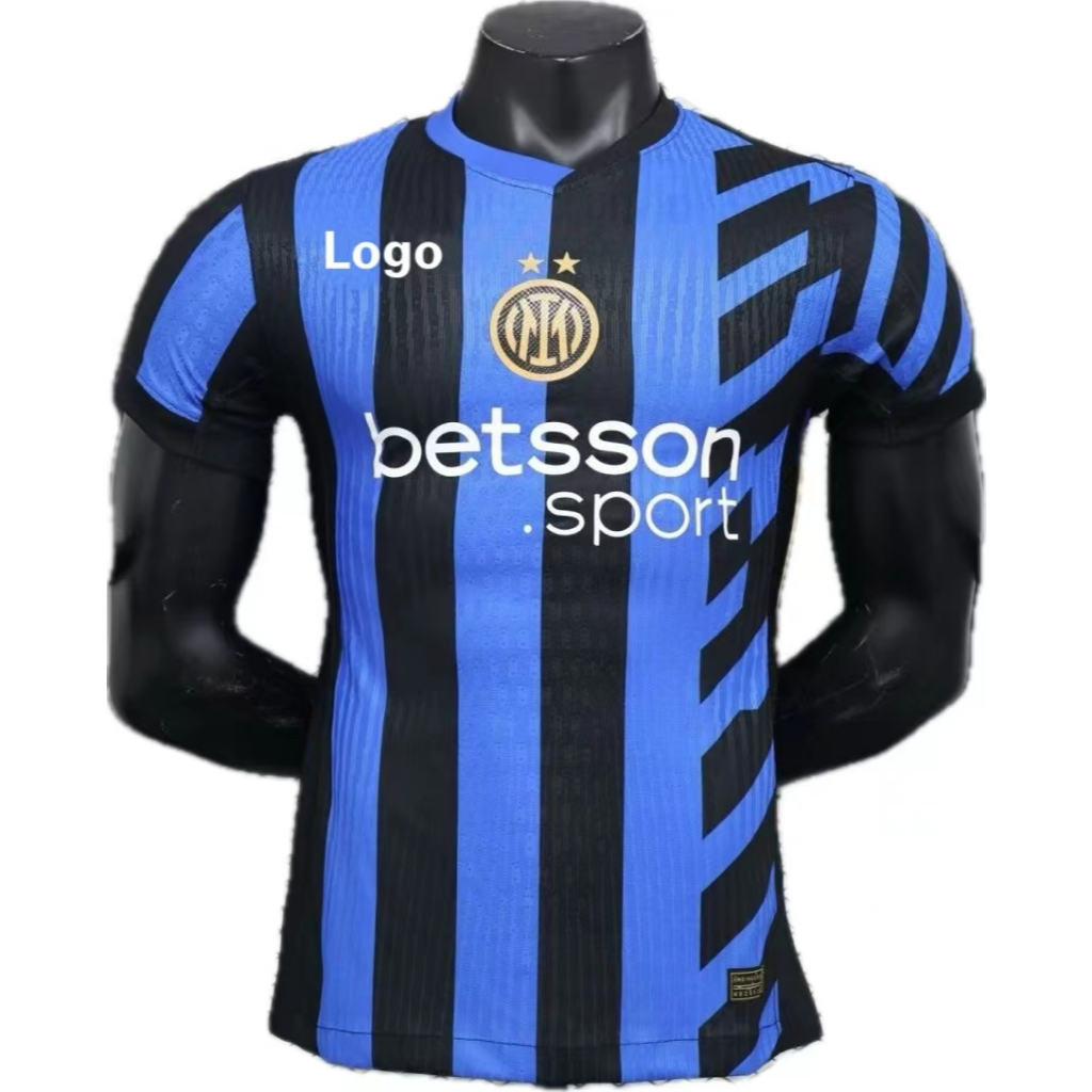 Milan 24 /25 Camiseta preta azul | Camisa esportiva| Futebol Masculino