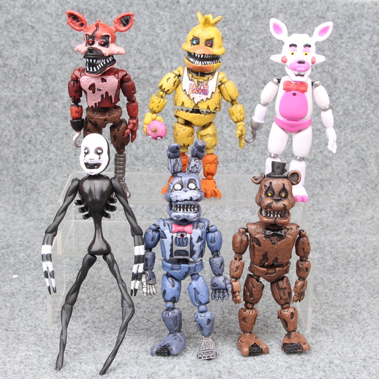 6Pcs/Set 10-16cm Jogo De Anime Cinco Noites No Freddy's Freddy
