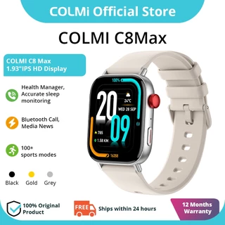 COLMI C8 Max Smartwatch Relógio Inteligente Chamada Bluetooth Monitoramento Preciso Do Sono IP68 À Prova D