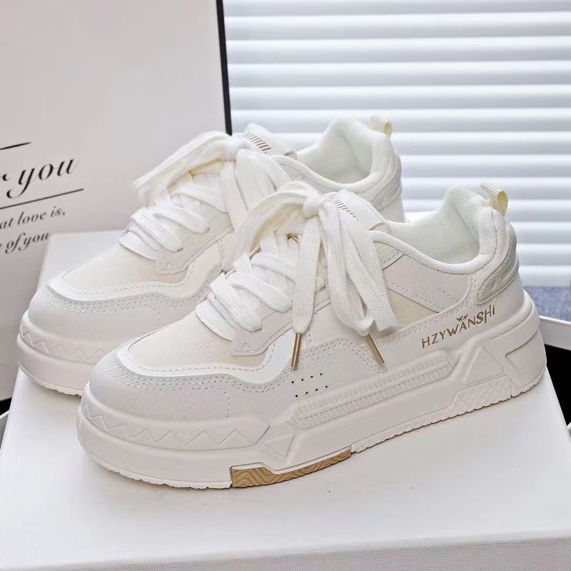 Tênis Casuais Femininos Estilo Coreano Ir Com Sola Grossa E | Shopee Brasil