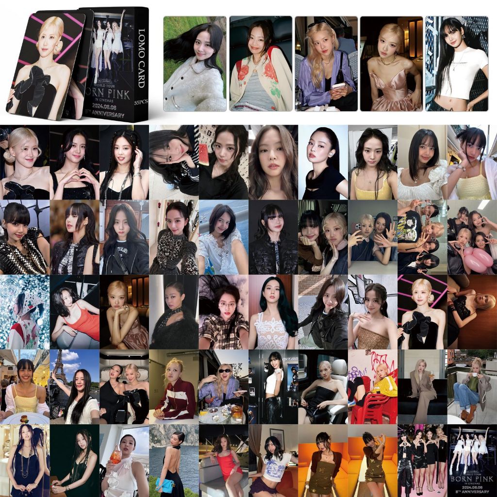 54 Unidades/Caixa Kpop BlackPink DEADLINE JUMP JISOO JENNIE ROSE