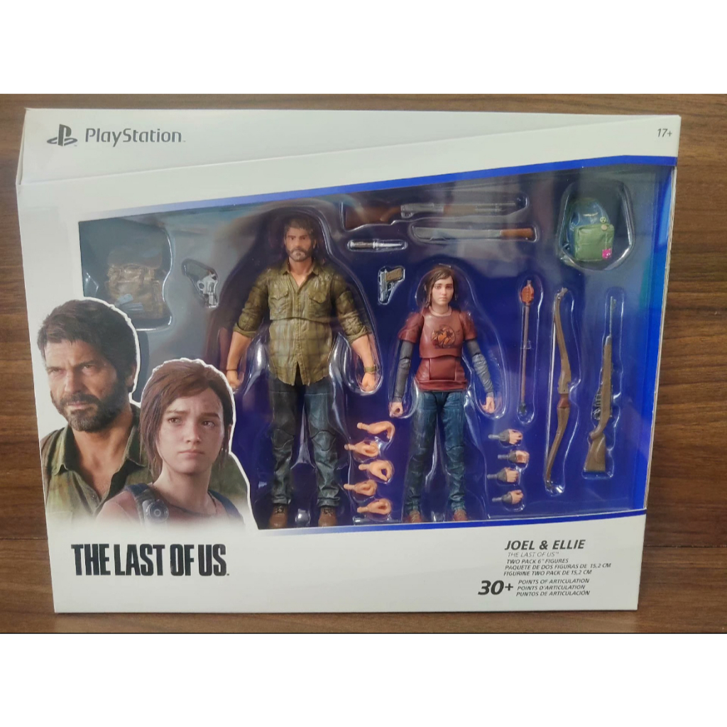 Spin Master Toys PlayStation O Último De Nós Shapes Collection Joel E Ellie Ação De 6 Polegadas Figura 2-Pack