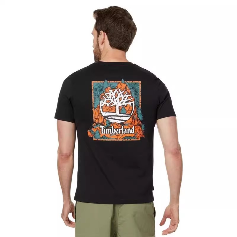 Timberland Camiseta Manga Curta Tianbailan Pure Cotton