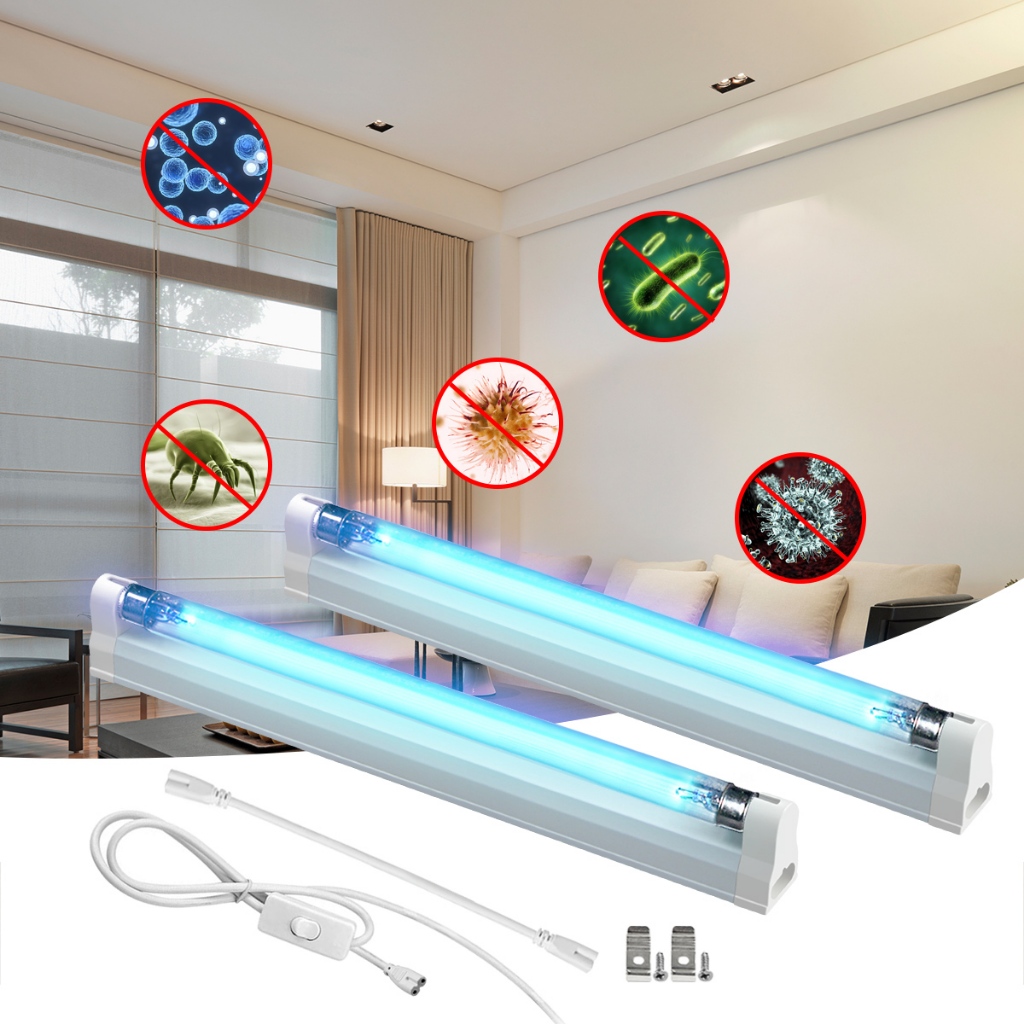 Lâmpada De Quartzo Ultravioleta UV-C 6W 8W UVC T5 Tubo Esterilizador ...
