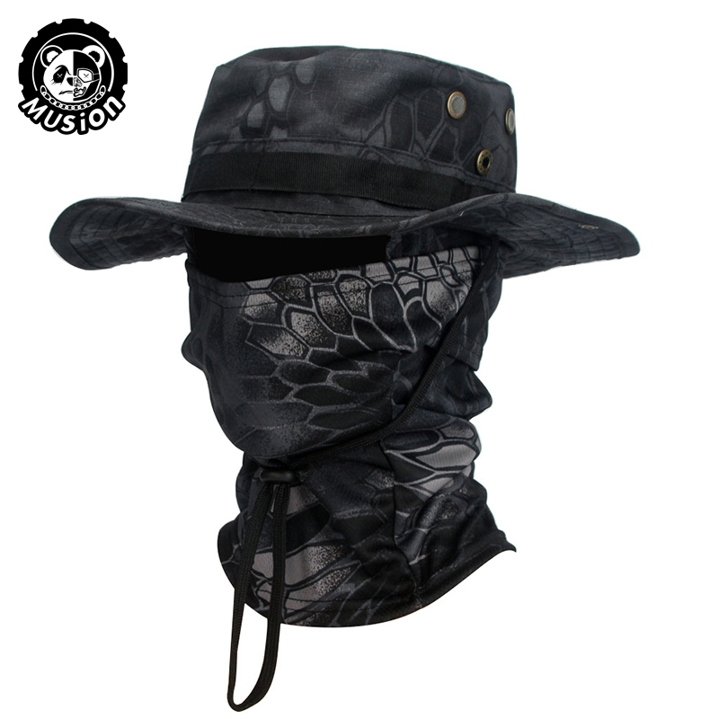 Chapéu Musion Boonie Balaclava Fato De Macio Dobrável De Caça Ao