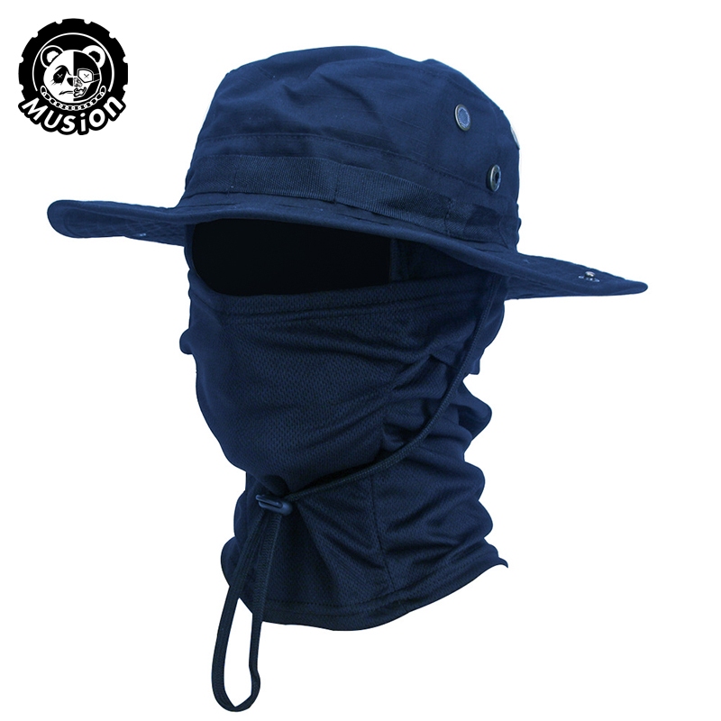 Chapéu Musion Boonie Balaclava De Proteção Solar Dobrável Pescador