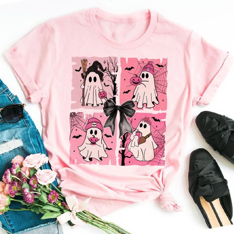 Camiseta Oversized Meninas Haloumoning - Manga Curta Bainha Crua