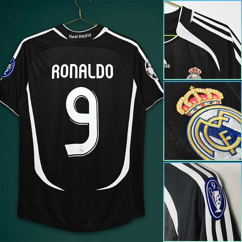 Retro Camisa de futebol real madrid Camiseta De Futebol