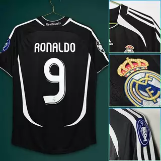 Retro Camisa de futebol real madrid Camiseta De Futebol