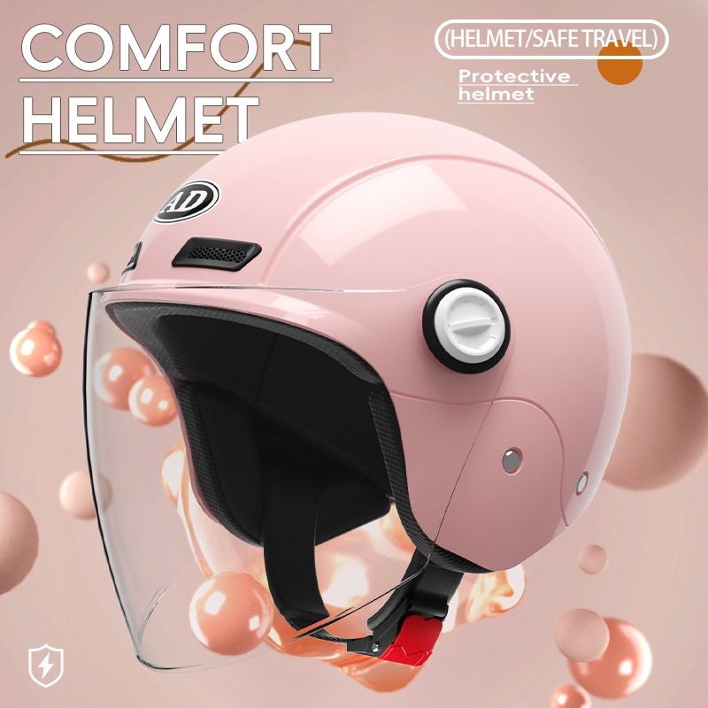 Capacete De Bicicleta Elétrica , Meio Motocicleta Masculina E Feminina ...