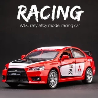 Carro De Corrida Diecast 1/32 MITSUBISHI LANCER EVOLUTION WRC RALLY Track Racing Edition Modelos De Carros De Brinquedo Alloy Portas De Veículos Abertas Para Crianças