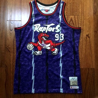 Homens Toronto Raptors # 93 BAPE Basquetebol Roxo Swingman Jersey