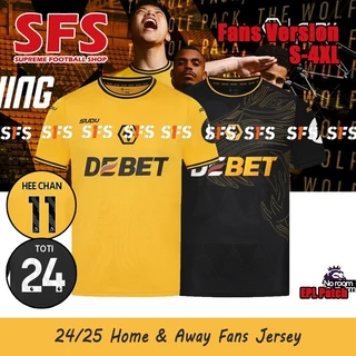 【 SFS 】 Top Qualidade 24-25 Wolves Soccer Football Jersey Camiseta De Futebol Versão S-4XL