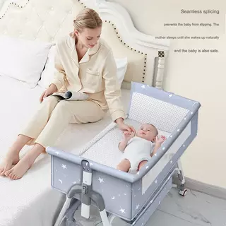 Berço recém-nascido cama emenda cama grande bebê Shaker cama bb cama das crianças berço multifuncional móvel dobrável