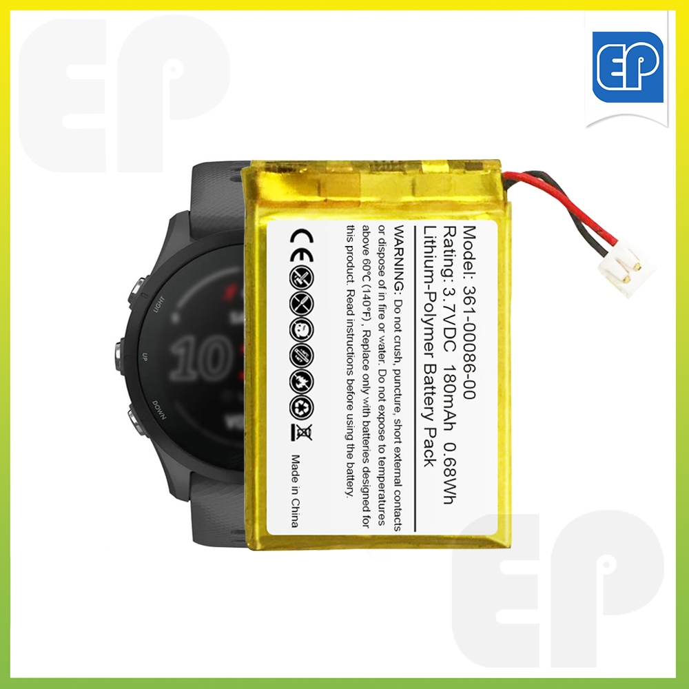 Novo 361 00086 00 Bateria De Substituicao Para Garmin Forerunner 220 225 230 235 620 625 630 735XT GPS Relogio Esportivo 180mAh