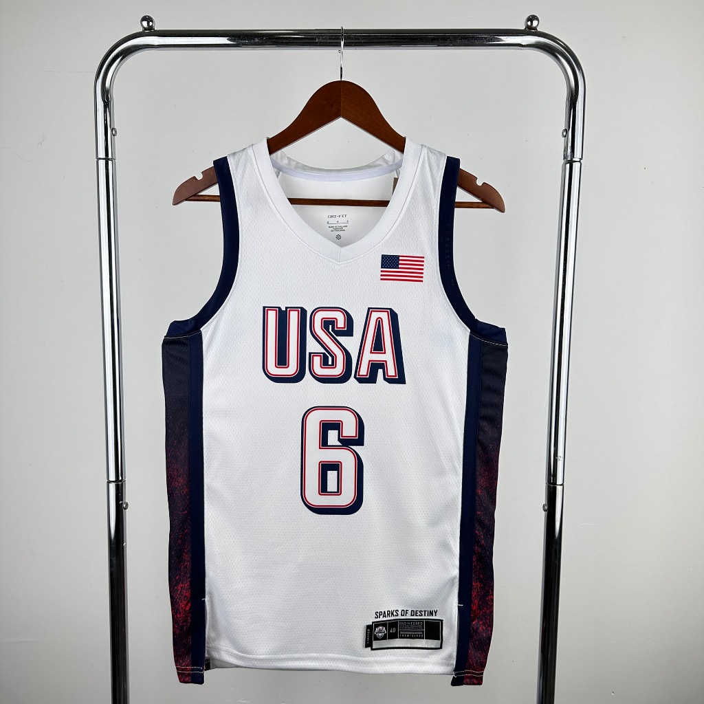 Homens Tatum James White USA Basquetebol 2024 Jersey Durant