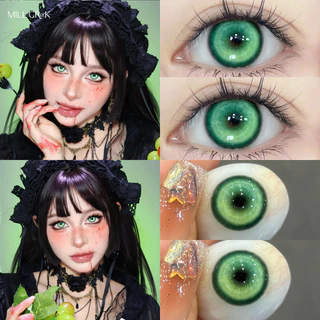 MILL CREEK Lente De Contato Grau 14,5mm Corrida Mista Confortável Cosplay Student 2 Pcs1Year