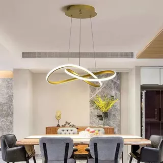 (3 Cores sob 1 lâmpada) anel de sala de jantar lustre mesa de jantar luz da sala de jantar simples e moderno quarto sala