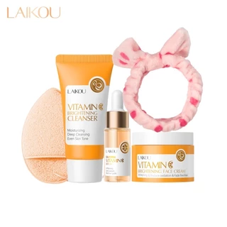 LAIKOU Brightening Conjunto De Tratamento De Pele Com Vitamina C Remove Manchas De Sardas Hidratante 5Pcs em Oferta na Shopee