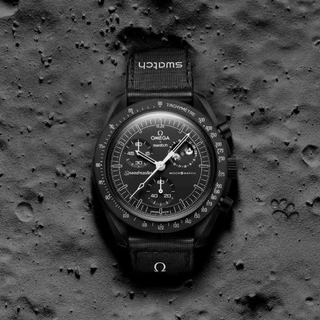 Relógio Masculino Clássico Da Série Lunar Swatch Co Marca Cronógrafo Multi-Funcional De Lona De Nylon Correia De Moda Masculina Trendy