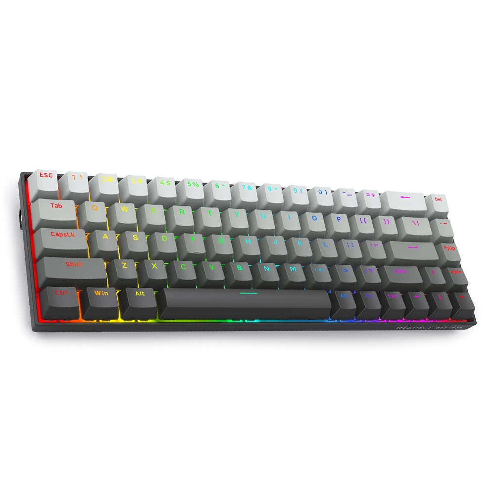 E-YOOSO Hz-68 RGB USB Mini 8K RT Teclado De Jogo Mecânico